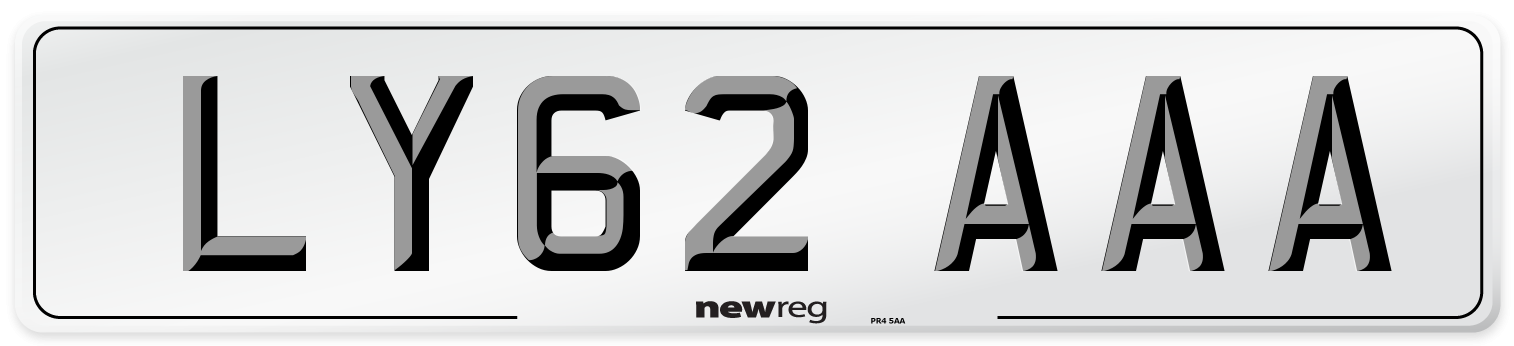 LY62 AAA Number Plate from New Reg